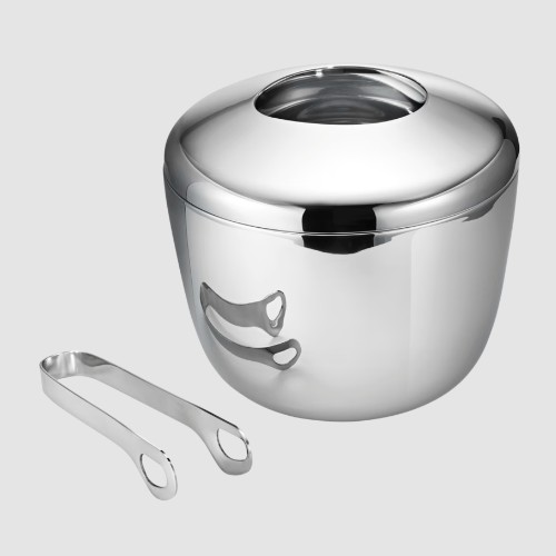 Georg Jensen Ice Bucket & Tong Set